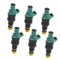 ราคา Homyl 6ชิ้นหัวฉีดน้ำมันเชื้อเพลิงหัวฉีดประสิทธิภาพสูงการใช้ฉีดเปลี่ยนเหมาะกับสำหรับ BMW 325i 525i 323IS 525It M3 0280150415 FJ292 (11076744221)