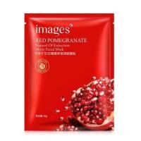 ราคา มาส์กหน้า มาร์คหน้า Images Pomegranate Facial Mask แผ่นมาส์กหน้าสูตรสารสกัดทับทิมและไฮยาลูรอน บำรุงผิวหน้า 1 แผ่น (19371119183)