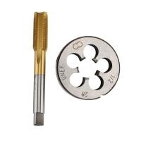 ราคา High Hardness UNF 1 2 28 HSS Titanium Coated Tap Round Die Set Right Hand Thread Tool for Mold Machining (13598542644)