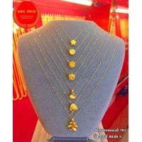 ราคา จี้ทองเเท้ 99 99 สร้อยคอทองเเท้ 75 สามารถเลือกจี้ได้ หนัก 0 4 กรัม (10438087421)