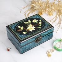 ราคา กล่องเครื่องประดับไม้กล่องเก็บอุปกรณ์เคลือบเงาผิงเหยากล่องเก็บของแนววินเทจกล่องเครื่องประดับสามทองสไตล์โบราณกล่องแต่งงานส่งเพื่อนสนิท (15279952843)