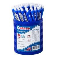 ราคา ปากกาhorse ปากกาลูกลื่น ตราม้า H 402 0 7 มม หมึกสีน้ำเงิน แพ็ค 50 ด้าม (5729400537)