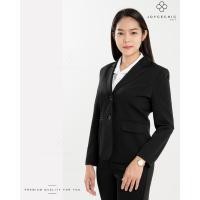 ราคา สูทผู้หญิงสีดำ แบบทางการ สูทใส่ทำงาน สูทใส่สมัคงาน สูทใส่ลำลอง (16383859951)