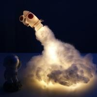 ราคา Hot Diy พิมพ์โคมไฟจรวด LED เมฆที่มีสีสันนักบินอวกาศโคมไฟ USB ชาร์จเด็กตกแต่งบ้าน Night Light Creative Gift (20300356375)