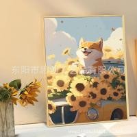 ราคา ขายดี ระบายสีตามตัวเลข DiY 40x50cm รูปวาด ระบายสี ภาพชุด ภาพวาดระบายสี ภาพระบายสีตามตัวเลข (20657674505)