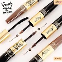 ราคา A 402 แอชลี่ย์ มาสคาร่า มาสคาร่าคิ้ว 2 หัว ขนตายาว 5 เท่า ASHLEY DOUBLE HEAD MASCARA EYEBROW MASCARA (16703457913)