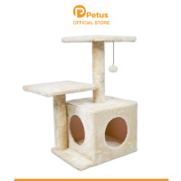 ราคา Cat Condo 3 Level คอนโดแมว 3 ชั้น บ้านแมว คอนโดแมว ของเล่นแมว มีของเล่นลูกบอล สำหรับแมวทุกวัย ขนาด 74x45x25 ซม (16954961939)