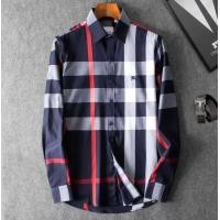 ราคา เสื้อเชิ้ตแขนยาวผู้ชาย Burberry ลายสก็อต ผ้าcotton100 เสื้อเชิ้ตเบอร์เบอรี่ผู้ชาย เสื้Burberry0086 เสื้อเชิ้ตสีกรมท่า (14267549445)
