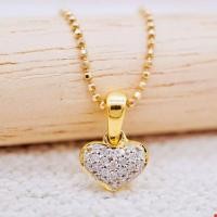 ราคา พร้อมส่ง จี้เพชรแท้ ทองคำแท้9K ทอง37 5 เพชรแท้น้ำ100 เบลเยี่ยมคัต 9KPP674 (16150304166)