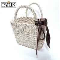 ราคา กระเป๋าสานต้นกก ฟรี ผ้าไหมผูกกระเป๋า By PAILIN เลือกสีได้ ตะกร้าสาน กระเป๋าสาน (7367938041)