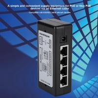 ราคา DC9V 48V 4 Port PoE Power Adapter PoE Ethernet Power Supply Injector DC9V 48V สำหรับกล้อง IP (16931381614)
