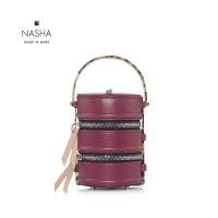 ราคา NASHA MADE IN MARS Pinto Mono Berry กระเป๋าทรงปิ่นโต (7187974248)