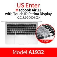 ราคา WiWU ซิลิโคนรอง คีย์บอร์ดTPU กันฝุ่น แผ่นซิลิโคน สำหรับใช้กับแม็คบุ๊ค silicone keyboard protection for Macbook US Enter only (7695941394)