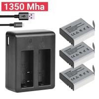 ราคา PG1350 Mha Battery Dual Charger For EKEN H9 H9R H3R H8R H8PRO H8 For SJCAM SJ4000 SJ 4000 SJ5000 Nanotech (17643924467)