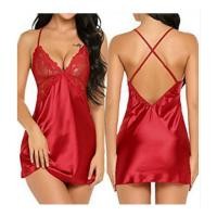 ราคา suidi123 ลูกไม้ Nighties Nightgown สำหรับผู้หญิงบ้านชุด V คอสุภาพสตรีผ้าไหมซาตินชุดนอนกระโปรงชุดนอน Nightdress (20899738545)