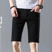 ราคา กางเกงขาสั้นผ้ายีนส์สีขาวผู้ชายขนาดใหญ่2022ฤดูร้อนใหม่ป่าบางกางเกงห้าจุดสบายๆสีทึบกางเกงยีนส์ยืด (15379127473)