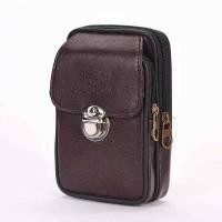 ราคา กระเป๋าคาดเอวใส่โทรศัพท์แบบตั้งเรียบ กระเป๋าอเนกประสงค์ลำลองสองชั้นใส่โทรศัพท์มือถือ กันน้ำได้ (1874504972)