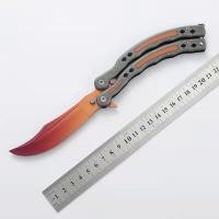 ราคา Smilewil มีดบาลิซอง มีดผีเสื้อ มีดซ้อมบาลิซอง balisong ซ้อม มีด csgo (16580177209)