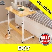 ราคา โต๊ะคอมข้างเตียง โต๊ะคอม โต๊ะวางของอเนกประสงค์Overbed Table 60 40CM โต๊ะวางโน้ตบุ๊ก (17068664853)
