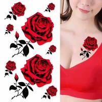 ราคา สติ๊กเกอร์รอยสัก กันน้ำ หญิง ติดทน ดอกกุหลาบ ปก แผลเป็น ไม่สามารถล้างออก เซ็กซี่ถาวร 1 ปี รอยสัก ลายเล็ก สติกเกอร์ (9688724815)