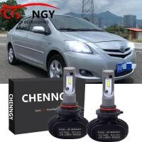 ราคา สำหรับโตโยต้าวีออส NCP93 2007 2013 โคมไฟหัว 2ชิ้น LED ไฟหน้า6000พันสีขาวหลอดไฟชุดแทนที่ฮาโลเจน CG (16541302574)
