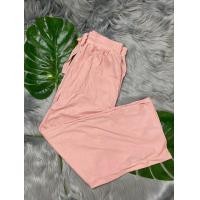 ราคา กางเกงผ้าร่องzaraกางเกงขากว้างขายาวผ้าเนื้อดีพริ้วส่งจากไทย (17410936316)