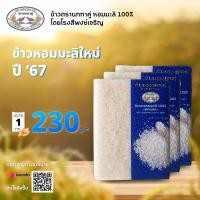 ราคา ข้าวตรานกทาคู่ หอมมะลิใหม่ 100 ขนาด 1 กก ปี 67 จำนวน 3 แพ็ค (8067237054)