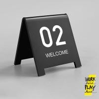 ราคา WHPH shop ป้ายเลขโต๊ะ ป้ายตั้งโต๊ะ ป้ายเบอร์โต๊ะ ร้านอาหาร ร้านกาแฟ คุณภาพงานส่งออก (20636856008)