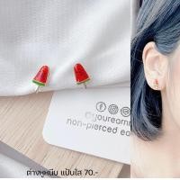 ราคา ต่างหูหนีบ แป้นพลาสติกใส set F แป้นใส หนีบสบายไม่เจ็บ เด็กใส่ได้ (17578993753)