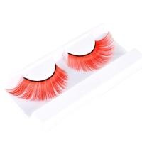 ราคา เด็กผู้หญิง ขนตาปลอมยาว9มม ยาวขนตาปลอมสีแดงขนตาปลอมมีชีวิตชีวาเส้นใยนุ่มฟูสำหรับแต่งหน้าชุดคอสเพลย์ฮัลโลวีนคริสต์มาส (19797819468)