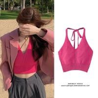 ราคา เสื้อคล้องคอไหมพรม สายเดี่ยวผูกคอโชว์หลัง สไตล์เกาหลีเซ็กซี่ (20166384862)