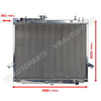 ราคา หม้อน้ำ Billion อลูมิเนียม 2 ช่อง ISUZU D max 2012 3 0L 50mm AT MT ประกัน 12 เดือน (18541247072)