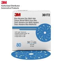 ราคา 3M กระดาษทรายกลมสีฟ้า 6นิ้ว 50PD BX BLUE HOOKIT DC 6INCH P80 120 150 180 220 240 320 400 500 600 800 (862438700)