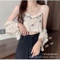 ราคา ร้านค้าไทย พร้อมส่ง เสื้อสายเดี่ยว เสื้อไหมพรมถัก เสื้อสายเดี่ยวครอป เสื้อสายเดี่ยวโครเชต์ เสื้อแฟชั่นน่ารัก (16140001728)