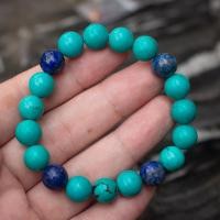 ราคา กำไลหินเทอร์คอยซ์ หรือ พลอยสีขี้นกการเวก Turquoise ขนาด 10 มิล พลอยแท้จากประเทศทิเบต (12773423762)