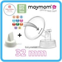 ราคา กรวยปั๊มนม Maymom คอกว้าง ใช้กับ spectra มาลิช ยูฮา อื่นๆ (17296431733)