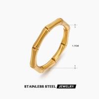 ราคา ดีเกินไปแหวนไม้ไผ่เหล็กสเตลเลสตีลไทเทเนียมชุบทอง18K (19226040728)