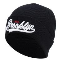 ราคา หมวกบีนนี่ BrooklynNYC Men หมวกถักหมวกผู้หญิงหมวกหิมะ NEW YORK ปักหมวกกะลาสี (16351991878)