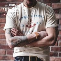 ราคา MADEN เสื้อยืดแขนสั้นพิมพ์ลายสมอเรือสไตล์ญี่ปุ่นเสื้อยืดพรีพาด2023แขนสั้นคอกลมตัวหนังสือสำหรับเด็กผู้ชายเปิดไหล่ด้านหน้า (15353122871)