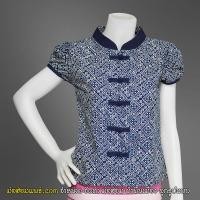 ราคา ม่อฮ่อม เสื้อหม้อห้อม หญิง เข้ารูป คอจีนทึบ กระดุมจีนแขนตุ๊กตา จัดส่งฟรี EMS จากผู้ผลิตโดยตรง ม่อฮ่อมแพร่ com (2053728886)