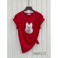 ราคา Vineapple 321เสื้อยืดติดดอกไม้ เสื้อแฟชั่นแขนสั้นแขนยาว เสื้อยืด Oversizeเสื้อผู้หญิงลายทาง สกรีน พิมพ์ลายเสื้อยืดคอกลมคอวีไซส์ใหญ่ Big size T shirt (17449407930)