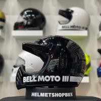 ราคา หมวกกันน๊อคเต็มใบคลาสสิค BELL MOTO 3 CLASSIC GLOSS BLACK (17027272236)