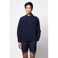 ราคา ESP เสื้อเชิ้ตแขนยาวโอเวอร์เชิ้ต ผู้ชาย สีน้ำเงินเข้ม Overshirt Shirt 03736 (20003830425)