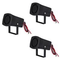 ราคา 3X 12 24V 6Tones Car Police Fire Alarm Horn System Siren Speaker Warning Loud Sound Alarm Speaker (20358642622)