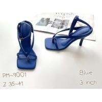 ราคา รองเท้าส้นสูง รองเท้าสตรี รองเท้ารัดข้อ สูง3นิ้ว รหัสสินค้า PM 9001 (19759323745)