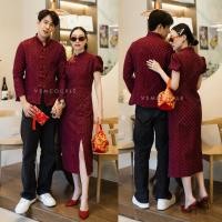 ราคา VSM COUPLE 0103 เซตกี่เพ้ารับโชค ชุดคู่รัก ชุดกี่เพ้า ชุดคู่กี่เพ้า ชุดตรุษจีน ชุดรับอังเปา ชุดถ่ายพรีเวดดิ้ง (17409892970)