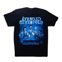 ราคา เสื้อยืดแขนสั้น เสื้อผ้าฝ้าย เสื้อวง avenged sevenfold A7X เสื้อยืดวงร็อค A7X avenged sevenfold (19920360814)