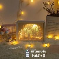 ราคา โคมไฟ พิมพ์ลาย3มิติ มีไฟ ปรับสีได้ มีลายหลายแบบ กรอบรูป3มิติ อุปกรณ์ตกแต่ง โคมไฟแกะสลัก โคมไฟตั้งโต๊ะ (17148874056)