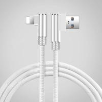 ราคา สาย iPhone ชาร์จเร็ว 2 4A Lightning Quick Charge Cable สายไอโฟน ยาว2M 3M สายชาร์จโทรศัพท์มือถือ แบบหัว90องศารองรับiPhone13pro iPhone12 iPhone11 8 X XS XR A10 (14376252507)