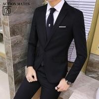 ราคา MJ สูทผู้ชาย ชุด 2 ชิ้น สูทผู้ชาย ชุดสูทสองชิ้น เกาหลี ธุรกิจ ชุดสูทสองชิ้น เจ้าบ่าว สูทขนาดเล็ก ชุดแต่งงานแบบมืออาชีพเสื้อสูทผู้ชายชุดผู้ชายเท่ๆ (8325402396)
